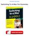 Switching To A Mac For Dummies Ebooks Free