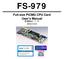 FS-979. Full-size PICMG CPU Card User s Manual. Edition: /12/24