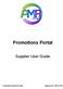 Promotions Portal User Guide