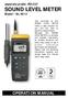 OPERATION MANUAL. separate probe, RS-232 SOUND LEVEL METER. Model : SL-4013