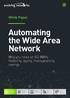 Automating the Wide Area Network
