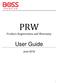 PRW Product Registration and Warranty. User Guide