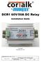 DCR1 60V/50A DC Relay Installation Guide