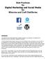 Best Practices for Digital Marketing and Social Media for Wineries and Craft Distilleries