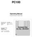 PC100. Operating Manual. Enclosed Disk Art.-No.: Programming-Software for Compact-Encoder