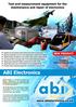 ABI Electronics. Test and measurement equipment for the maintenance and repair of electronics.