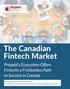 The Canadian Fintech Market