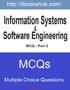 Information Systems. Software Engineering. MCQ - Part 2