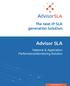AdvisorSLA. The next IP SLA generation Solution. Advisor SLA. Network & Application Performance Monitoring Solution.