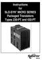 Instructions for SLO-SYN MICRO SERIES Packaged Translators Types 230-PT and 430-PT