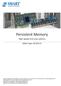 Persistent Memory. High Speed and Low Latency. White Paper M-WP006