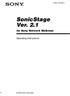 SonicStage Ver. 2.1 for Sony Network Walkman