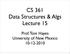 CS 361 Data Structures & Algs Lecture 15. Prof. Tom Hayes University of New Mexico