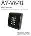 AY-V64B Multi-Reader Installation and Programming Manual