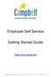 Employee Self Service. Getting Started Guide