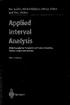 Applied Interval Analysis
