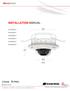Contents. MicroDome Recess Mount Installation. Arecont Vision MicroDome Installation Manual