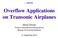 Overflow Applications on Transonic Airplanes