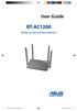 User Guide RT-AC1200. Wireless-AC1200 Dual Band USB Router. E10170_RT-AC1200_Guide.indd /4/29 15:48:24
