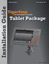 Made In America 2017 TigerStop, LLC. Tablet Package. Installation Guide. February 2017 Mk1