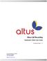 Altus Call Recording. Dashboard Admin User Guide. Document Version Maryland Way, Suite 300 Brentwood, TN Tel