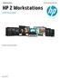 Family data sheet. HP recommends Windows. HP Z Workstations. Quick reference guide. A family of overachievers
