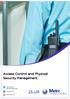 Access Control and Physical Security Management. Contents are subject to change. For the latest updates visit