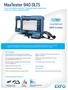 MaxTester 940 OLTS KEY FEATURES APPLICATIONS COMPLEMENTARY PRODUCTS SPEC SHEET