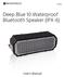 Deep Blue 10 Waterproof Bluetooth Speaker (IPX-6)