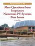 More Questions from Inspectors Numerous PV Systems Pose Issues