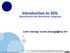 Introduction to SDL (Specification and Description Language)