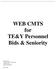 WEB CMTS for TE&Y Personnel Bids & Seniority