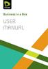 Business in a Box USER MANUAL