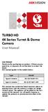 TURBO HD 4K Series Turret & Dome Camera