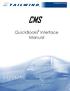 CMS. QuickBooks Interface Manual