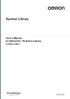 Sysmac Library. User s Manual for EtherCAT 1S Series Library SYSMAC-XR011 W571-E1-02