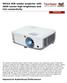 The ViewSonic PG603W projector features WXGA resolution and a brightness output of 3600 ANSI Lumens for projecting clear, detailed images in brightly