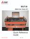 Service Technical Resources MUT-III. (Multi-Use Tester-III*) Quick Reference Guide