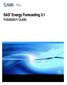 SAS Energy Forecasting 3.1 Installation Guide