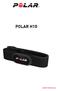 Contents 2. Polar H10 Heart Rate Sensor 3. Heart rate sensor parts 3. Wearing the heart rate sensor 3. Getting started 4. Pairing with Polar Beat 4