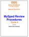 DDS. MySped Review Procedures Cycle 4