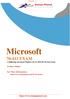Microsoft EXAM Configuring Advanced Windows Server 2012 R2 Services Exam.   m/ Product: Demo. For More Information: