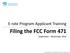 Filing the FCC Form 471