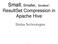 Small, Smaller, Smallest: ResultSet Compression in Apache Hive. Simba Technologies