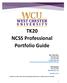 TK20 NCSS Professional Portfolio Guide