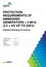 PROTECTION REQUIREMENTS OF EMBEDDED GENERATORS < 5 MVA (LV + HV UP TO 22KV)