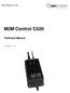 Technical Manual 1.01, C520. M2M Control C520. Technical Manual. Version 1.01
