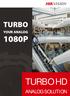 TURBO YOUR ANALOG 1080P TURBO HD ANALOG SOLUTION