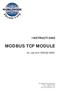 MODBUS TCP MODULE INSTRUCTIONS. for use with WSIQ2/WSE