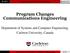 Program Changes Communications Engineering